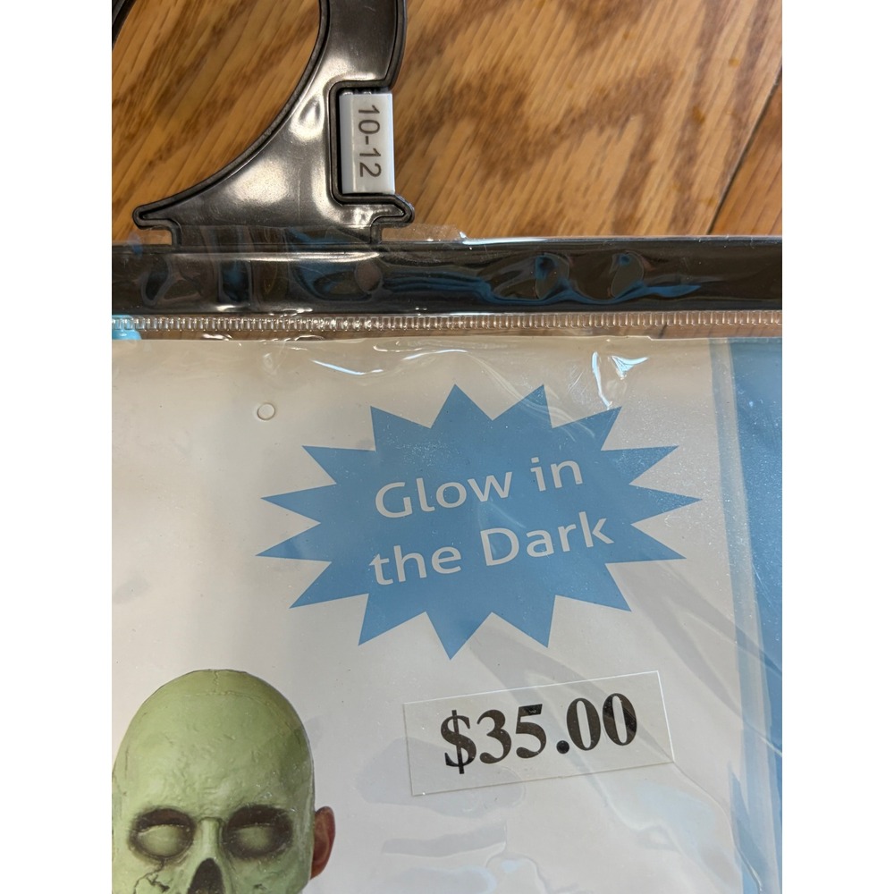 Seasons USA Boys Glowing Atomic Skeleton Costume Glow in the Dark Large 10-12 - Picture 7 of 7